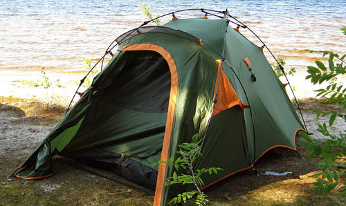 Как собрать туристическую палатку